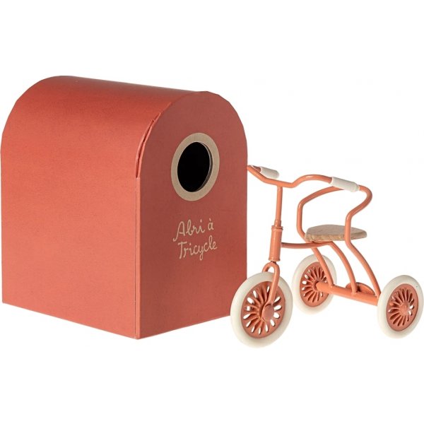 Dreirad mit Gehäuse - Maileg - Coral Dreirad mit Gehäuse - Maileg - Coral
