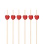 Snack- und Getränkesticks - Rote Herzen - 12 cm - 25 Stück Snack- und Getränkesticks - Rote Herzen - 12 cm - 25 Stück