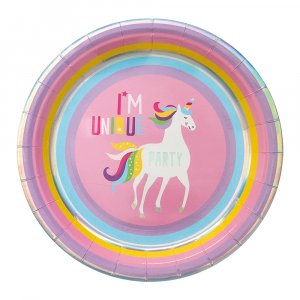 Pappteller - Einhorn - 8er-Pack - 23 cm Pappteller - Einhorn - 8er-Pack - 23 cm