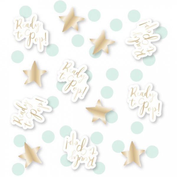 Konfetti - Bereit zum Knallen - Mint/Gold