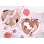 Dessertteller - Herz - Rosgold - 6er-Pack