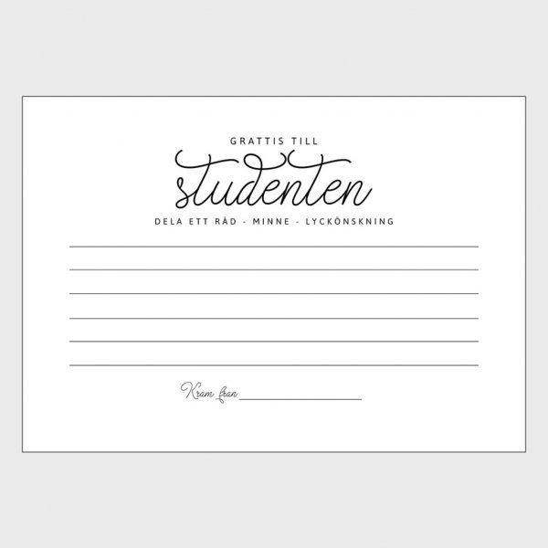 Beste Wnsche - An den Studenten - 8er-Pack