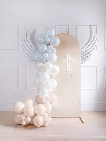 Folienballon - Fl�gel - Wei� - 95 x 37 cm