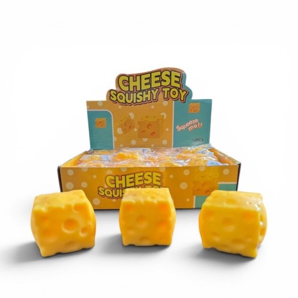 Quetschbarer Käse - Käse-Quetschfigur 6 x 6 cm Quetschbarer Käse - Käse-Quetschfigur 6 x 6 cm