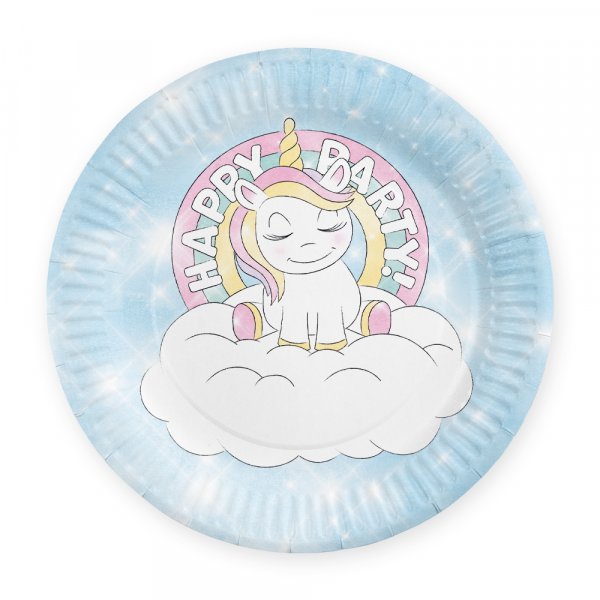 Pappteller - Happy Party Unicorn - 8er-Pack Pappteller - Happy Party Unicorn - 8er-Pack