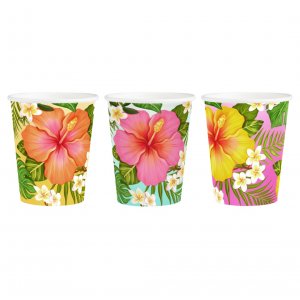 Pappbecher - Aloha - 6er-Packung Pappbecher - Aloha - 6er-Packung