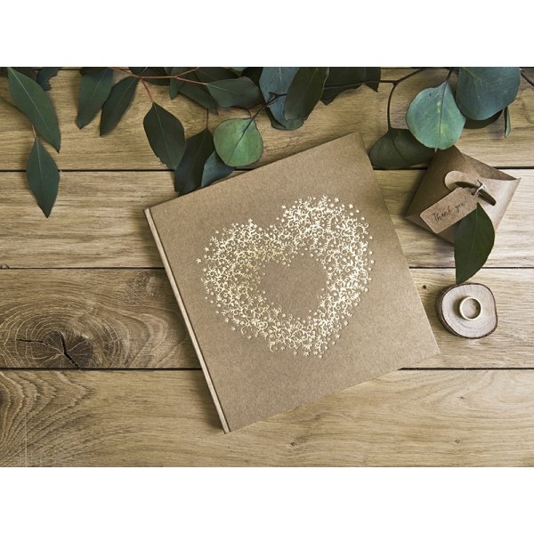 Gästebuch - Natur/Goldenes Herz Gästebuch - Natur/Goldenes Herz
