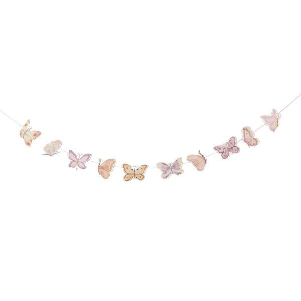Girlanden-Schmetterlinge - Rosa - 1,5 m Girlanden-Schmetterlinge - Rosa - 1,5 m