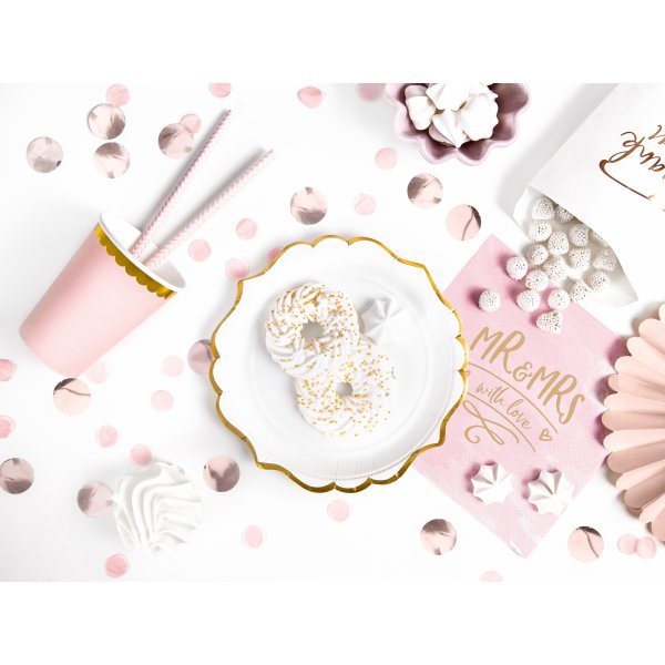 Dessertteller - Weiß mit Goldrand - 6er-Pack Dessertteller - Weiß mit Goldrand - 6er-Pack