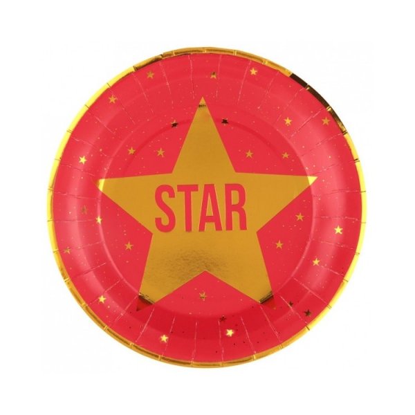 Pappteller - Hollywood - 22 cm - 10er-Packung Pappteller - Hollywood - 22 cm - 10er-Packung