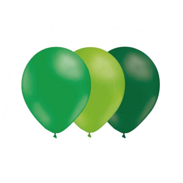 Luftballons - Mix - Grn/Limette/Dunkelgrn - 15 Stk