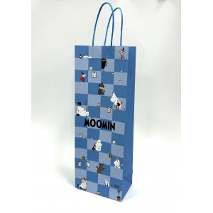 Flaschentasche 13x8,2x35,9cm - Blauer Mumin Flaschentasche 13x8,2x35,9cm - Blauer Mumin
