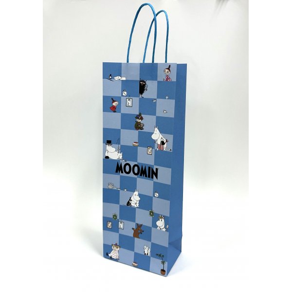 Flaschentasche 13x8,2x35,9cm - Blauer Mumin Flaschentasche 13x8,2x35,9cm - Blauer Mumin