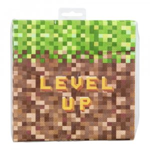 Servietten - Pixel Level Up - 16er-Pack - 33 x 33 cm Servietten - Pixel Level Up - 16er-Pack - 33 x 33 cm