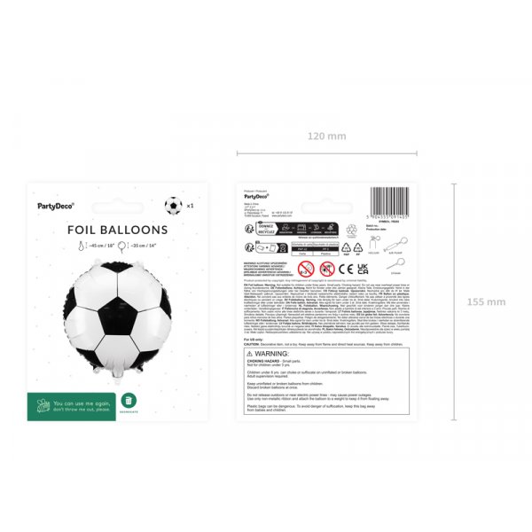 Folienballon-Fußball - Mix Folienballon-Fußball - Mix