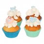 Zuckerdekorationen - Babymischung - Blau - 6er-Pack