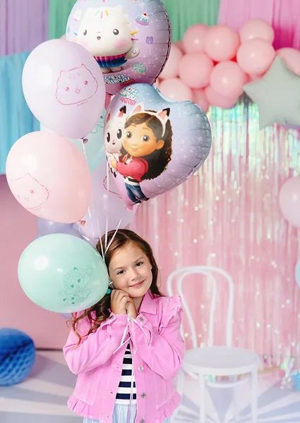 Pastellfarbene Luftballons - Gabby's Dollhouse - Der Film - Mix - 6er-Pack