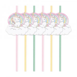 Strohhalme - Happy Party Unicorn - 6er-Pack Strohhalme - Happy Party Unicorn - 6er-Pack