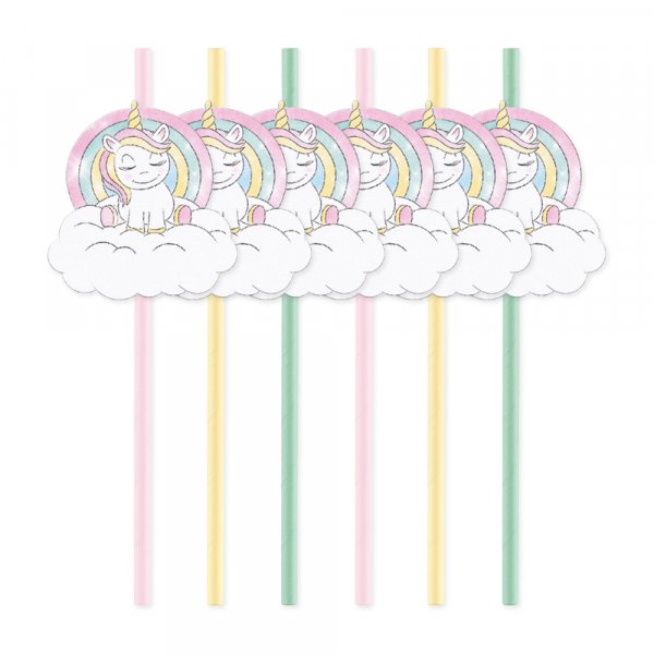 Strohhalme - Happy Party Unicorn - 6er-Pack Strohhalme - Happy Party Unicorn - 6er-Pack