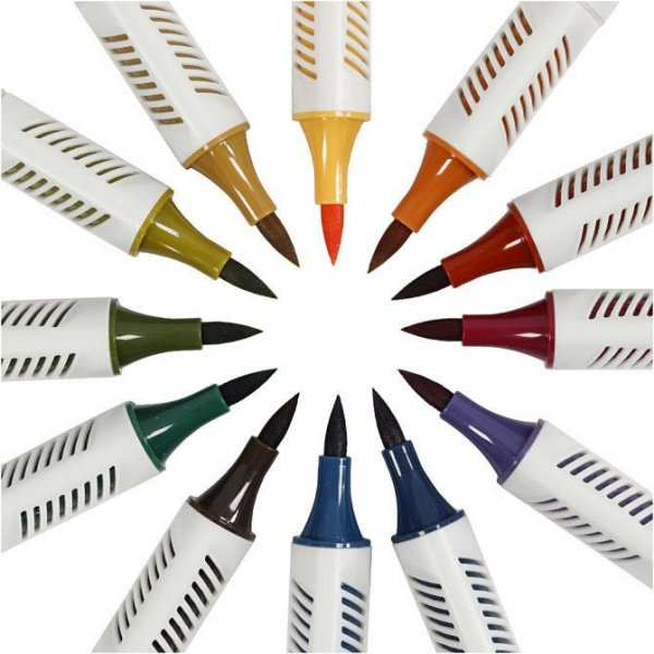 Bleistifte - Skizzenmarker - 12er-Pack - matte Farben Bleistifte - Skizzenmarker - 12er-Pack - matte Farben