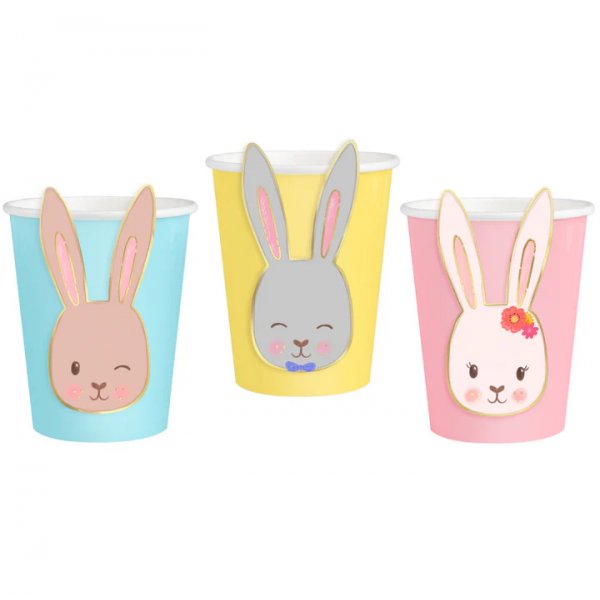 Pappbecher - Hasenohren - 6er-Pack