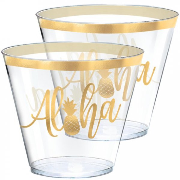 Glas - Aloha - Gold - 30er-Pack