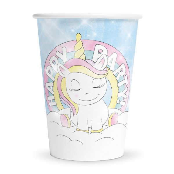 Pappbecher - Happy Party Unicorn - 8er-Pack Pappbecher - Happy Party Unicorn - 8er-Pack