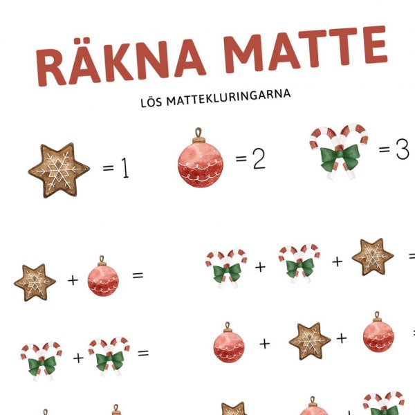Mathe-Rtsel - Berechnen Sie einfache Mathematik