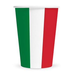 Pappbecher - Italien - 210 ml - 8er-Packung