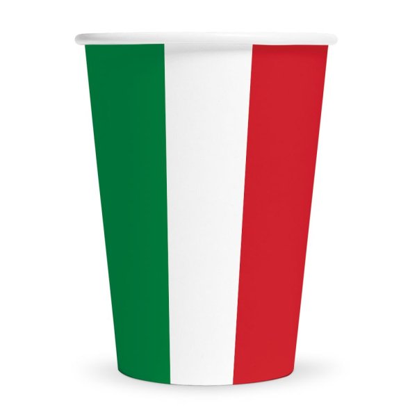Pappbecher - Italien - 210 ml - 8er-Packung Pappbecher - Italien - 210 ml - 8er-Packung