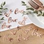 Konfetti - Liebe - Rosgold