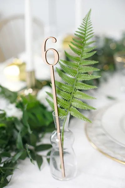 Tischnummerierung - Holz - 1-10 - 25 cm