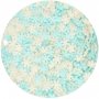 Streusel - Schneeflocken - Blau/Wei