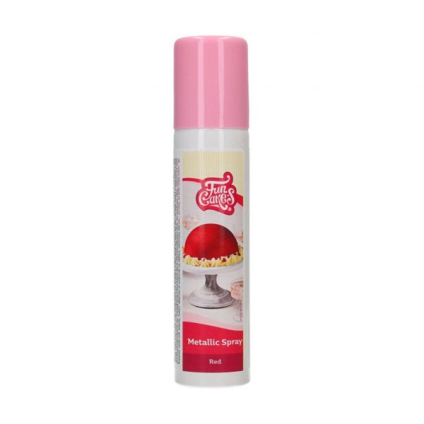 Essbares Spray - FunCakes - Metallic Red - 100 ml