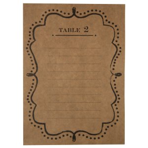 Tischkarten - Vintage Kraft - 10er-Pack Tischkarten - Vintage Kraft - 10er-Pack