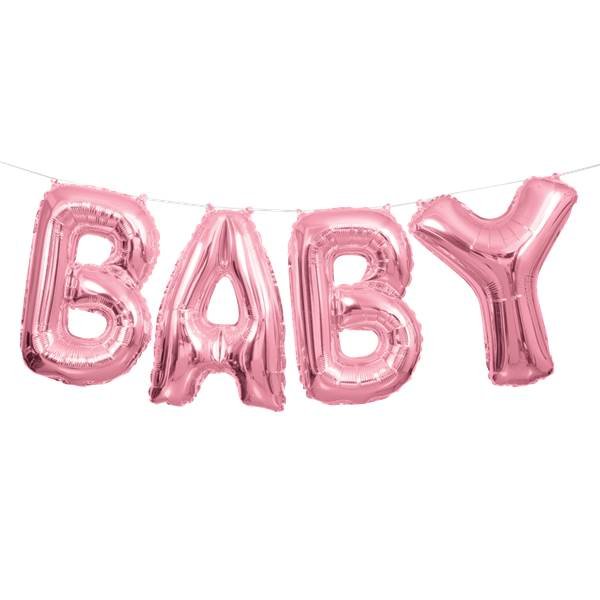 Ballongirlande - Baby - Hellrosa Ballongirlande - Baby - Hellrosa