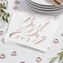 Servietten - Best Day Ever - Rosgold - 20er-Pack