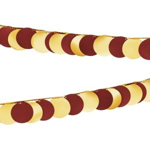 Girlande Metallic - Rot/Gold - 2,2 m