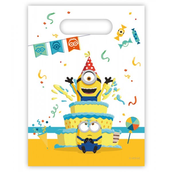 Angelteich-Süßigkeitentüten/Minions-Süßigkeitentüten - 6er-Packung Angelteich-Süßigkeitentüten/Minions-Süßigkeitentüten - 6er-Packung