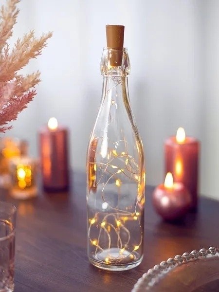LED-Lichterkette - Mit Korken f�r Flasche
