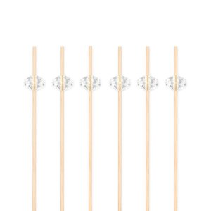 Snack- und Getränkesticks - Diamantform - 12 cm - 25 Stück Snack- und Getränkesticks - Diamantform - 12 cm - 25 Stück