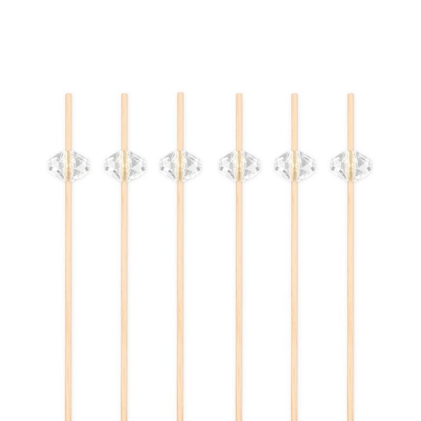 Snack- und Getränkesticks - Diamantform - 12 cm - 25 Stück Snack- und Getränkesticks - Diamantform - 12 cm - 25 Stück
