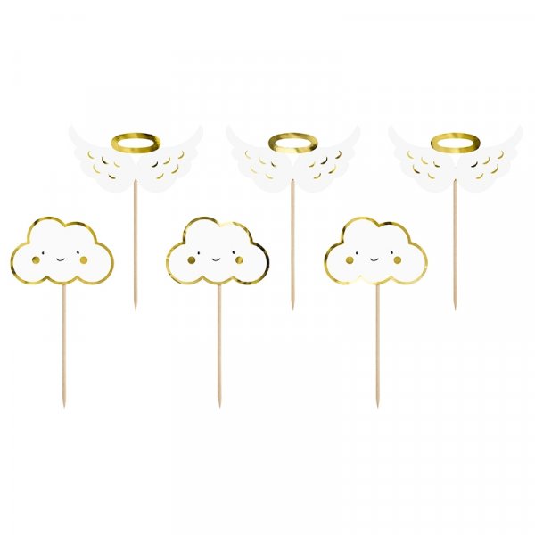 Kuchenspießer - Wolken & Flügel - 6er-Pack Kuchenspießer - Wolken & Flügel - 6er-Pack
