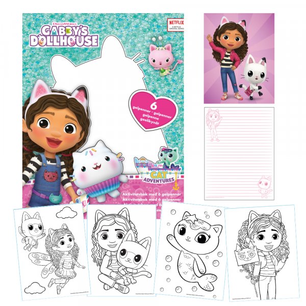 Gabbys Puppenhaus - Besch�ftigungsbuch mit Gelstiften