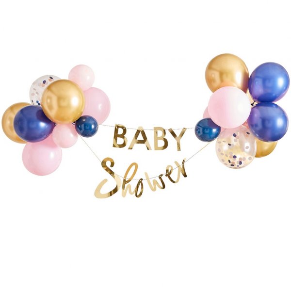 Girlande mit Luftballons - Babyparty Girlande mit Luftballons - Babyparty