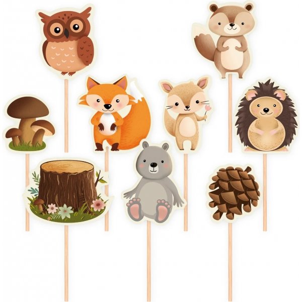 Kuchenspießer - Freunde des Waldes - 9er-Pack Kuchenspießer - Freunde des Waldes - 9er-Pack