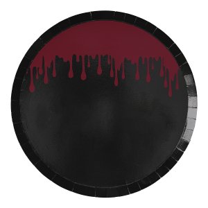 Pappteller - Halloween - Blutspritzer - 25 cm - 8er-Pack Pappteller - Halloween - Blutspritzer - 25 cm - 8er-Pack