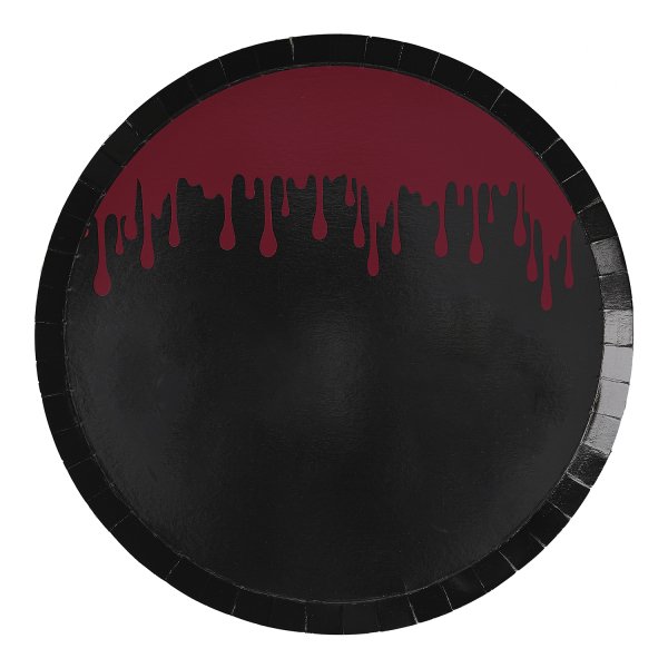 Pappteller - Halloween - Blutspritzer - 25 cm - 8er-Pack Pappteller - Halloween - Blutspritzer - 25 cm - 8er-Pack