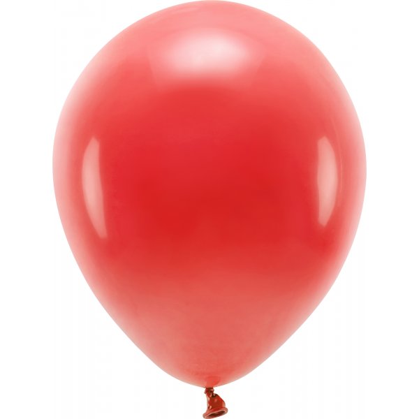 Einfarbige Luftballons - Eco 30 cm - Rot - 10er-Pack