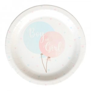 Pappteller - Gender-Reveal-Party - 8er-Pack - 23 cm Pappteller - Gender-Reveal-Party - 8er-Pack - 23 cm
